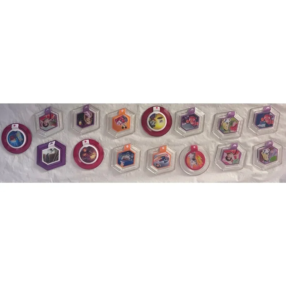 Disney Infinity Power Discs Lot Album Binder 15 Discs Storage Book